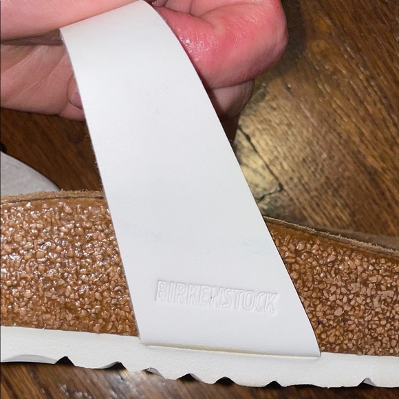 Birkenstock Mayori White Cross-Strap Sandals - Picture 4 of 7